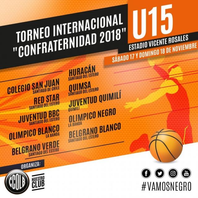 Se viene El Torneo Internacional Confraternidad 2018