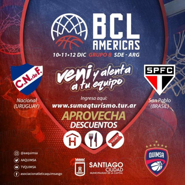 Interesante propuesta de Quimsa en la BCL Amricas