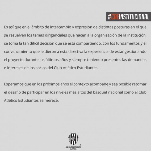 Olavarra se baja Sube Catamarca?