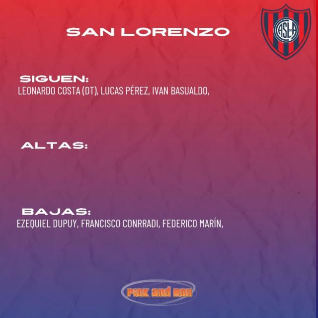 San Lorenzo sostiene su oficio